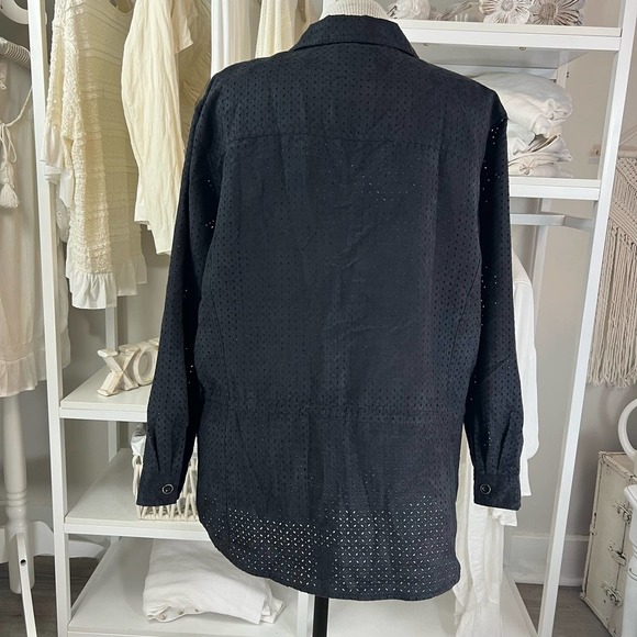 CJ Banks plus sz. 2X  black shacket, jacket, shirt, layering professsional 1649 - Picture 6 of 9